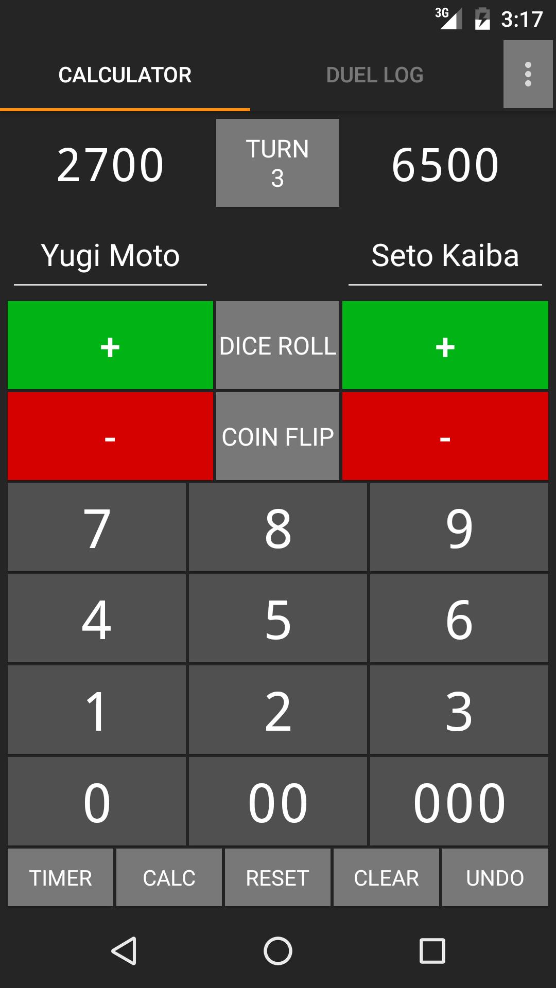 SideDeck Life Point Calculator