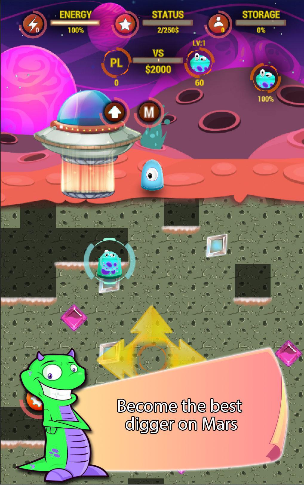Digger Battle for Mars & Gems