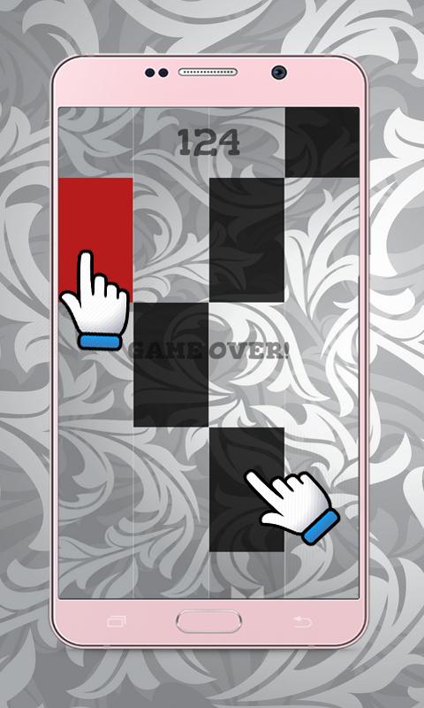 Ponytail on Piano Tiles