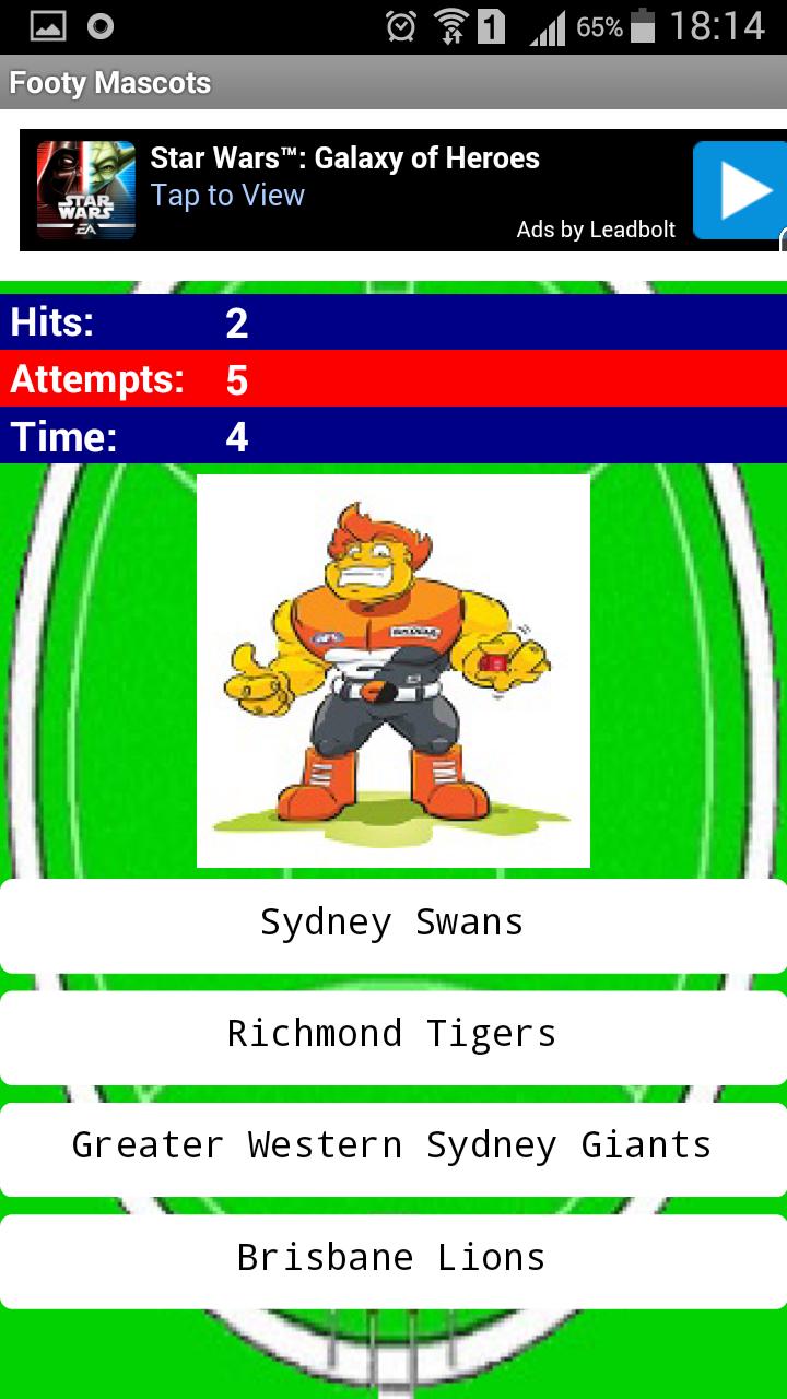 Footy Mascots