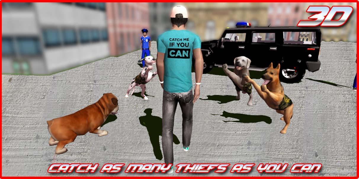 Police Dog Vs Thief