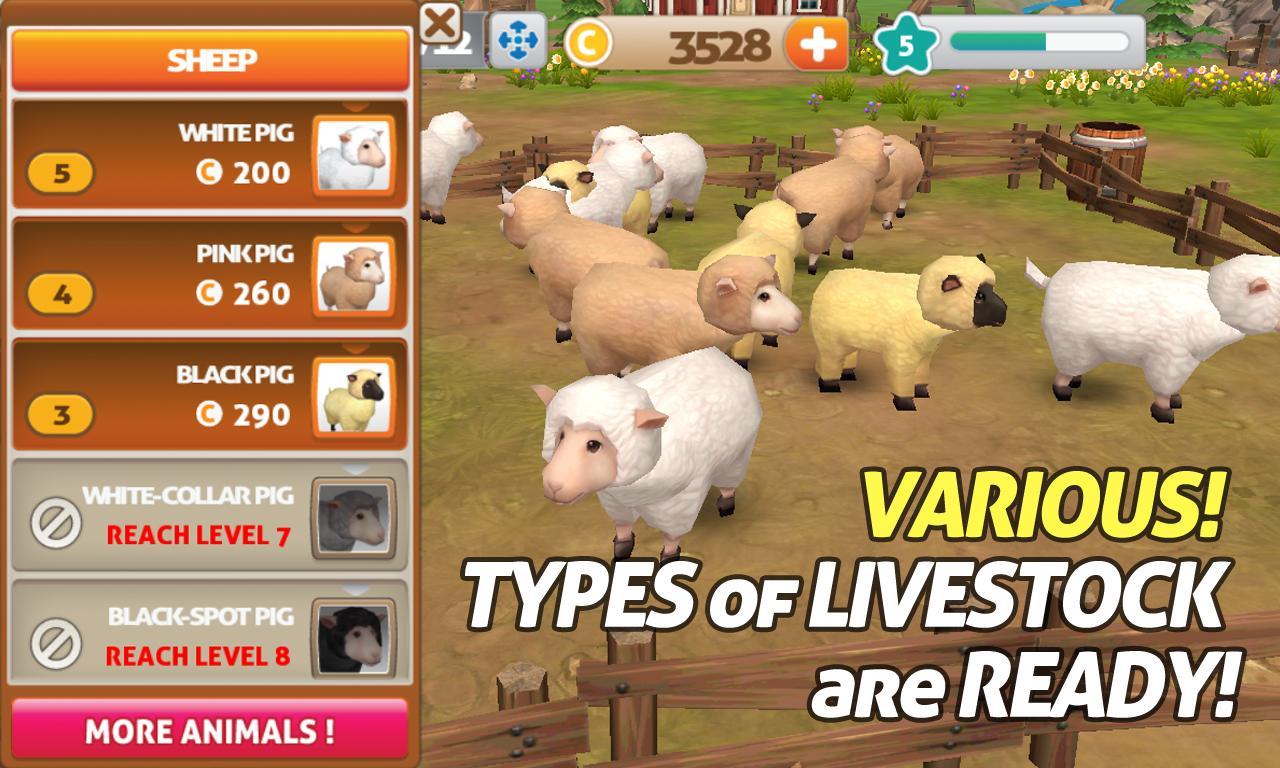 Pig Goat farm 3D