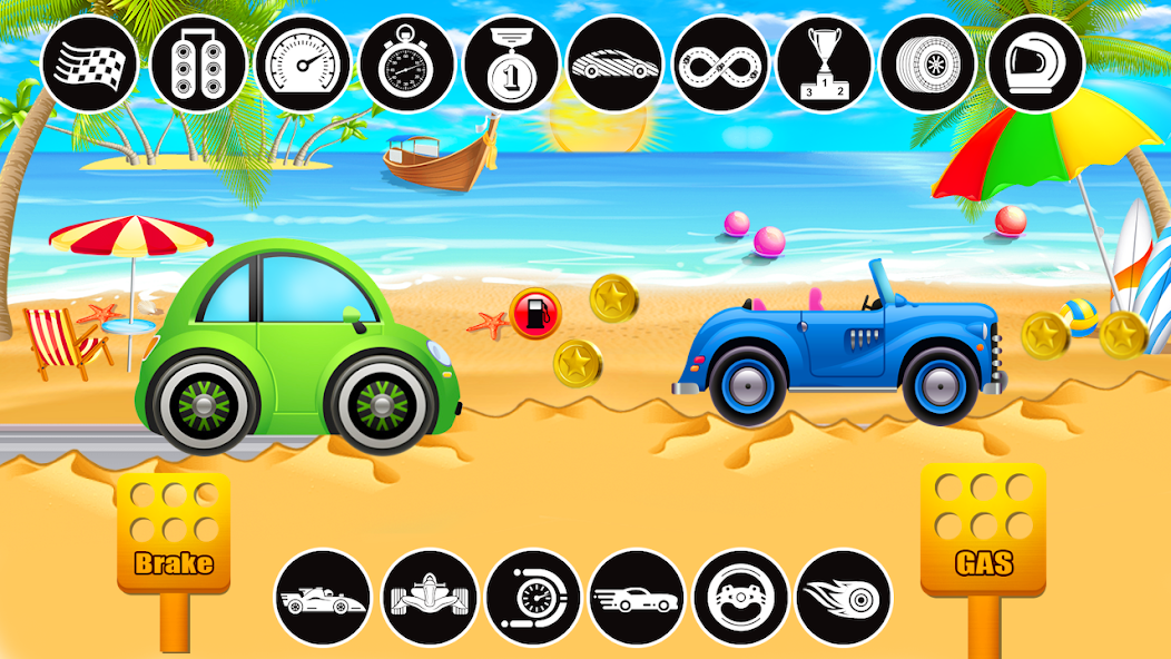 Kids Cars Hills Racing games